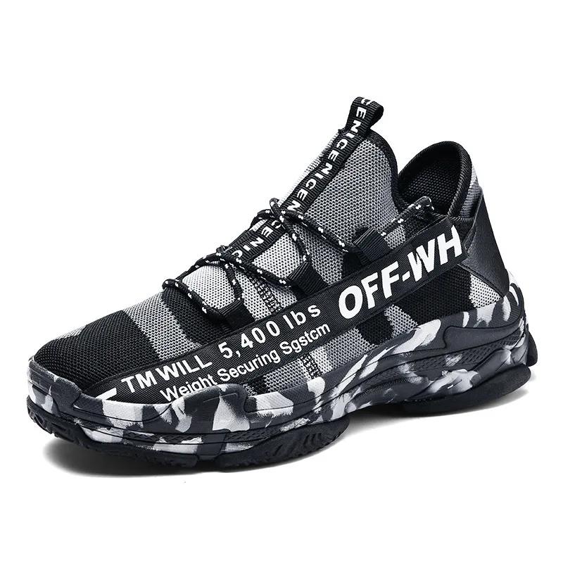 

Wholesale Custom Private Label Military Camouflage Style Men Designers Sports Sneakers, Black;white;green