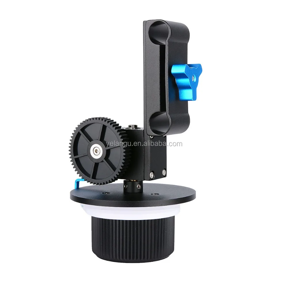 

YELANGU Aluminum ABS Plastic Damping Design Follow Focus Support DSLR, HDV, Black & blue