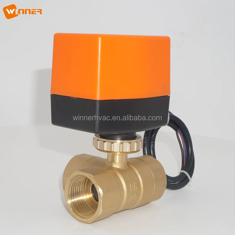 24vdc Water Flow Control Valve 3/4" Electric Adjustable Water Low Pressure Valves 3point Way