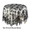 Skull Bones Black Lace Halloween Table cover 52X70 Inch Rectangle Decoration for Pary Tablecloths