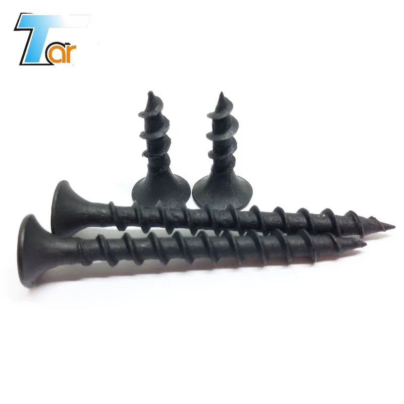 
Black phosphated fine and coarse thread ph drive drywall screw 