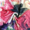 Free Samples Design Floral Pattern Poly Brushed Milk Silk Fabric Knitting Fabric For Women Pajamas