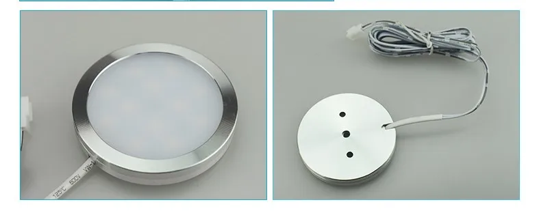 4 in 1 3Watts Recessed led Puck light kit with remote for kitchen cabinet Light