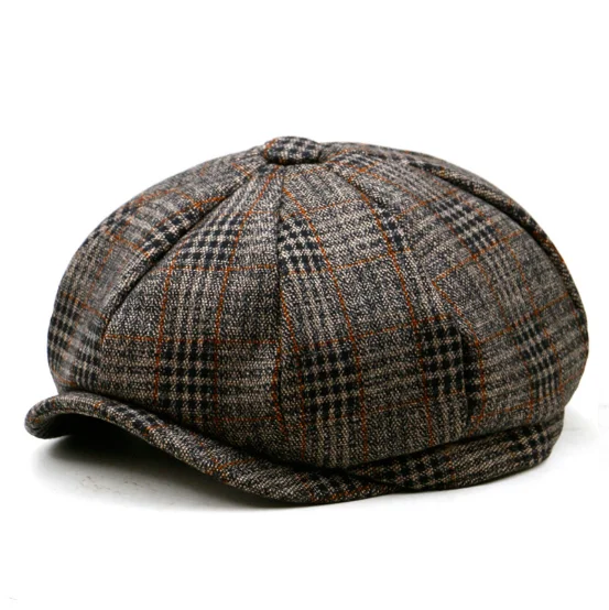 
High quality 100% wool winter beret hats caps wholesale beret for Mens Winter Outdoor Cheap Ivy Cap Beret Cap Hat 