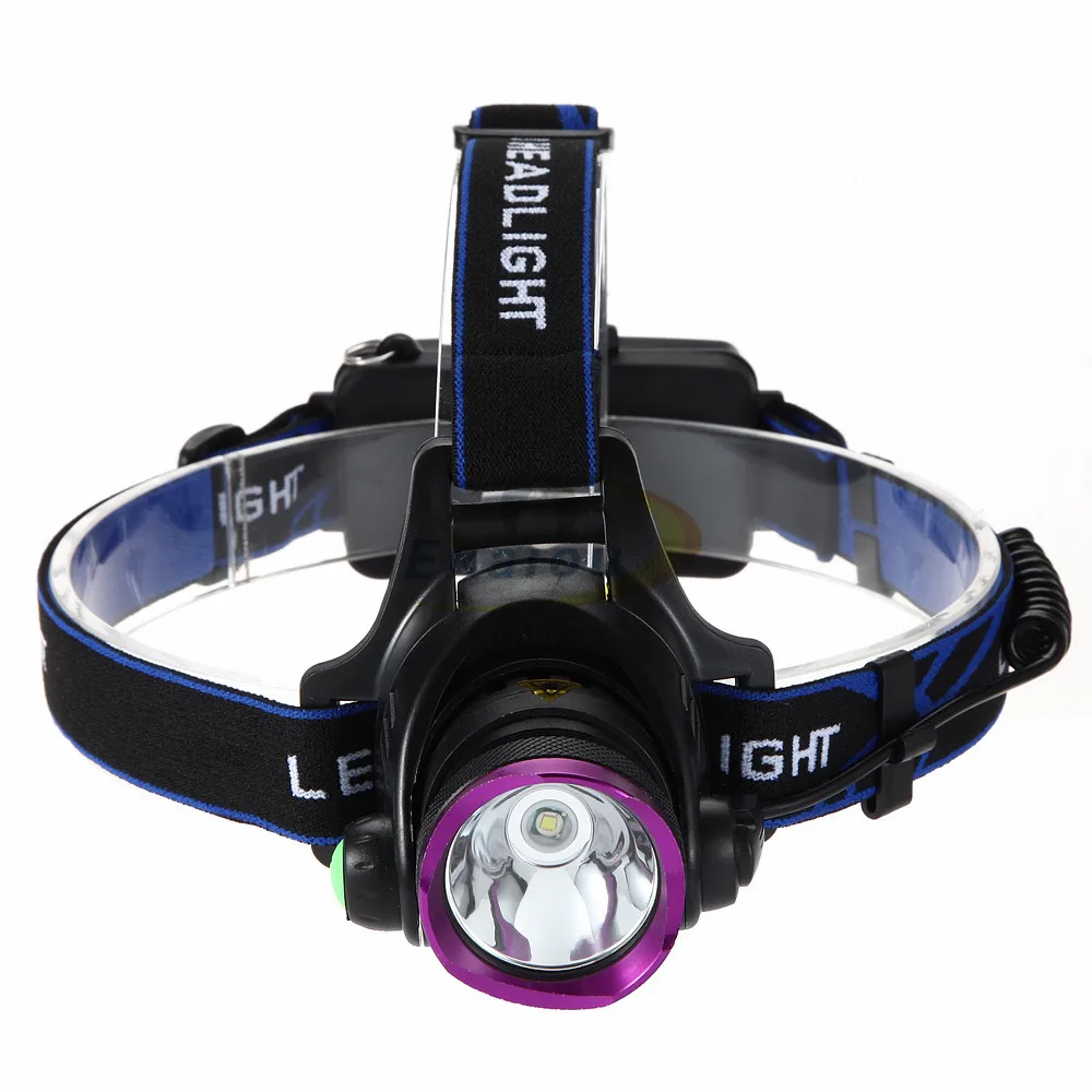 Luz para Acampamento ao ar 6000 Lumens Levou Farol T6 e l2 Farol Lanterna Head Lamp Livre 5 charger induction