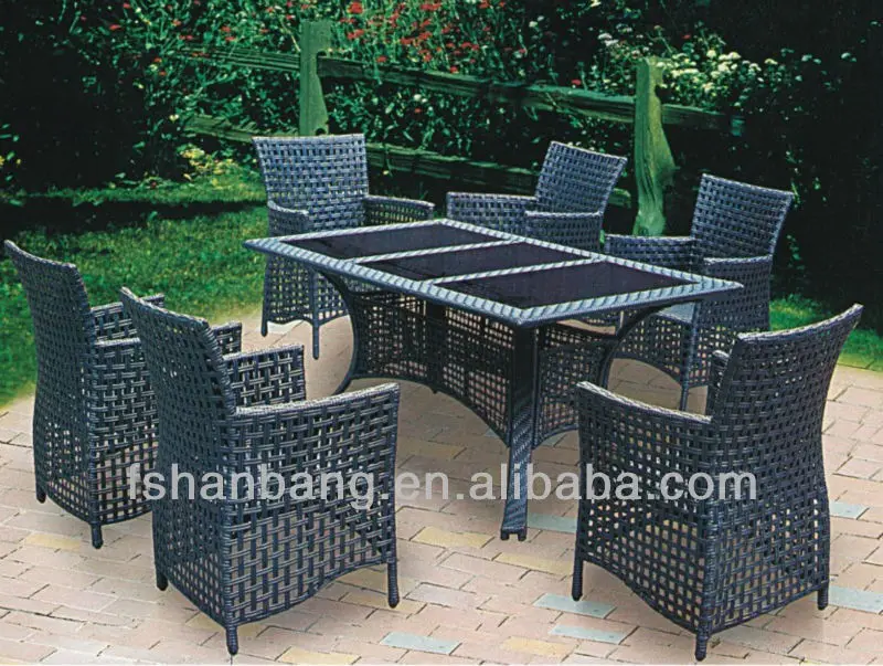 Large Outdoor 10 Seater Rattan Woven Round Furniture Dining Table And