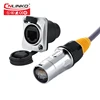 CNLINKO Hot sale RJ45 snap plug and dual ethernet ports socket waterproof connector for stage Audio equipment