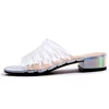 free shipping Cinderella transparent skid-proof sandals women slippers