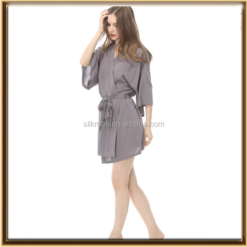 
Stock wholesale plain color cotton bath robe 