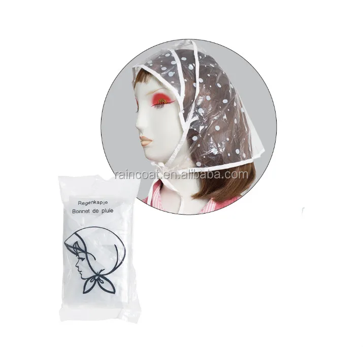 plastic rain hats