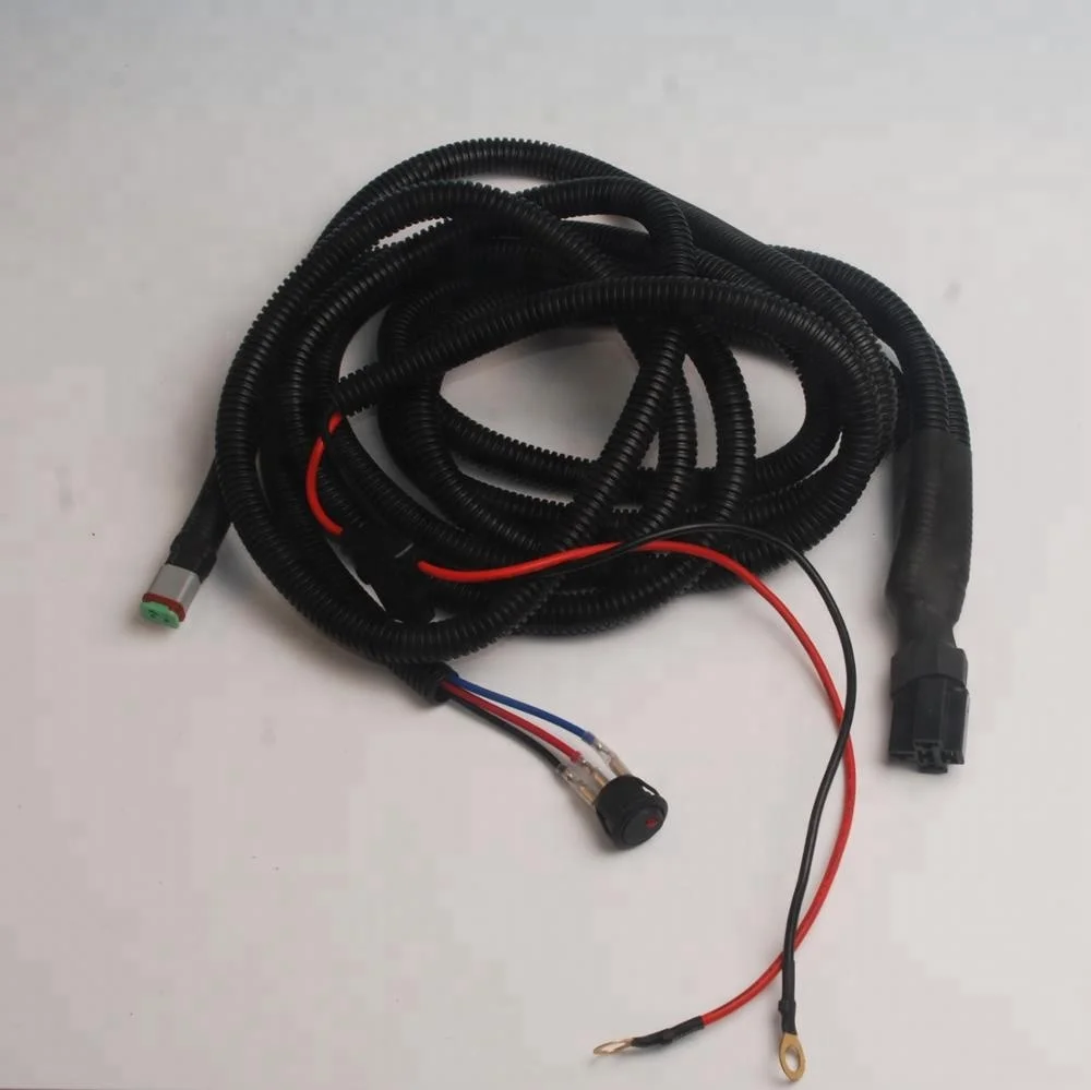 Custom Single Light Led Headlight Wiring Harness For Car - Buy Tail