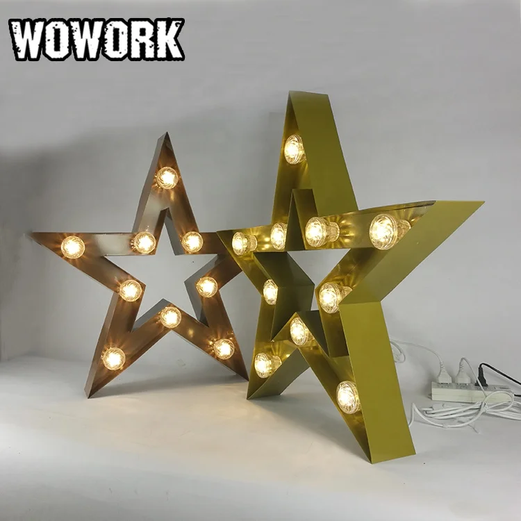 
WOWORK Las Vegas photography decor waterproof led letter props lighted lamp  (60764683924)