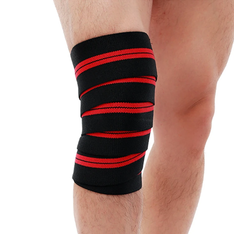 

Free Sample Elastic Weightlifting Knee Support, Oem