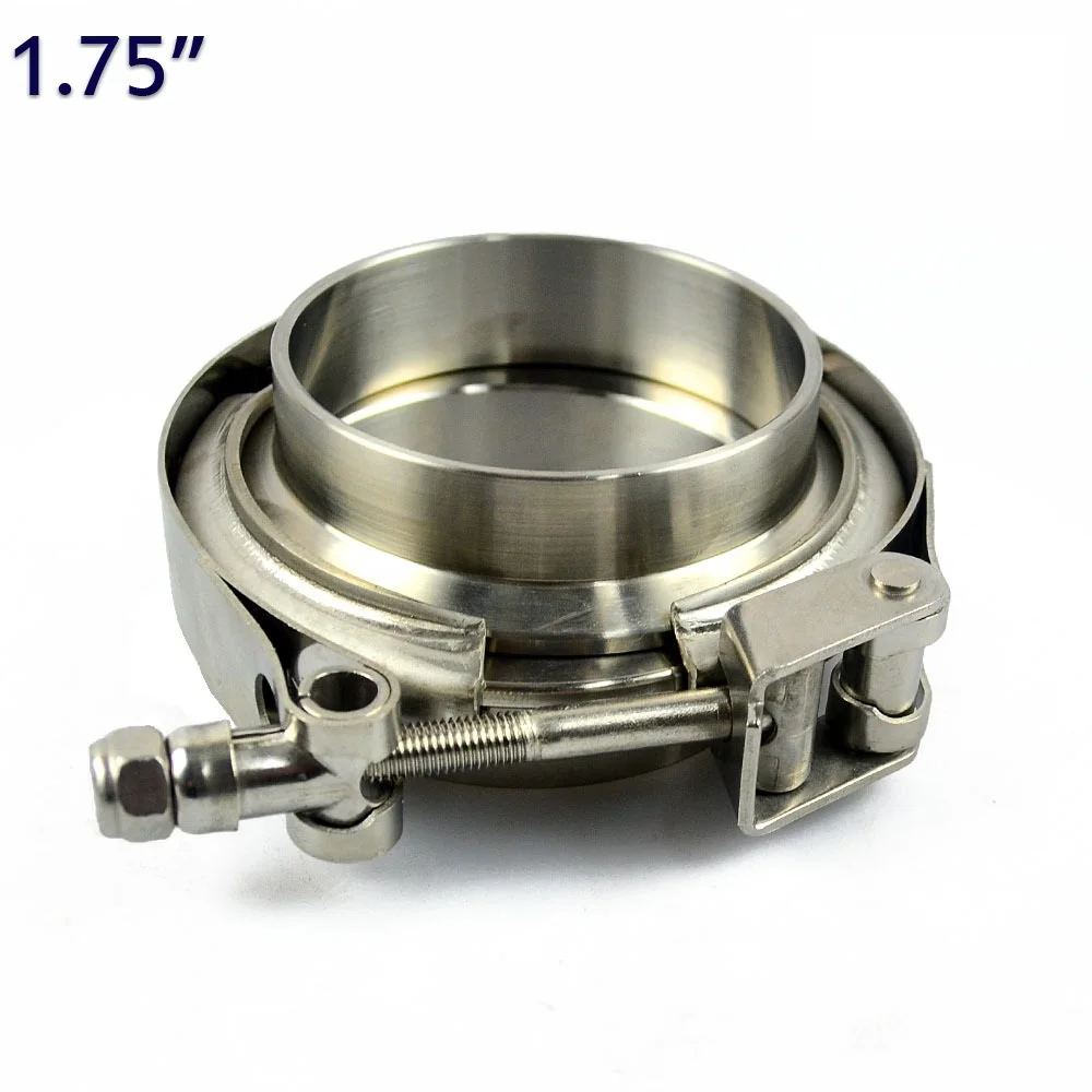 1.75'' Stainless steel 304 Exhaust pipe quick release V Band Clamp flange Kit quick open clamp