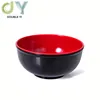 Cheap tableware china melamine soup bowls red black bowl for ramen noodle