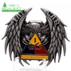 Free sample custom your own logo antique silver plating military army old ironsides challenge coin american eagle silver coin
