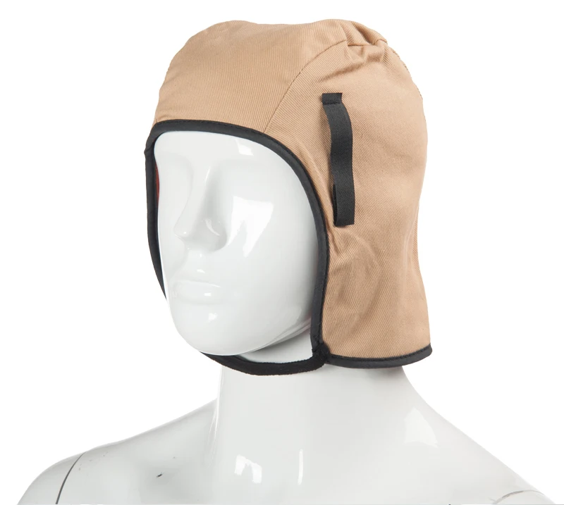 

Winter Flame resistant Warm FR hat liner Safety Helmet Lining, Beige color