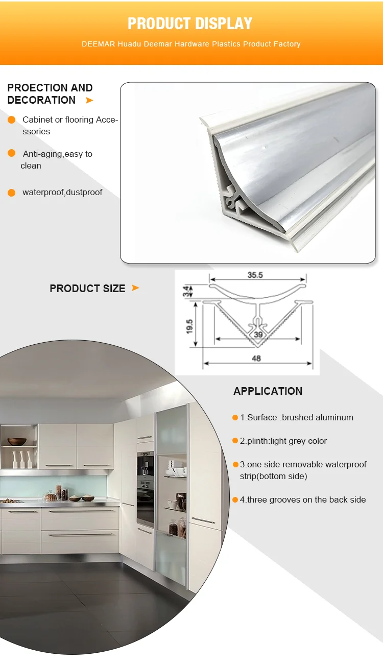 Pvc Wall Seal Profile Kitchen Plinth Buy Pvc Wall Seal