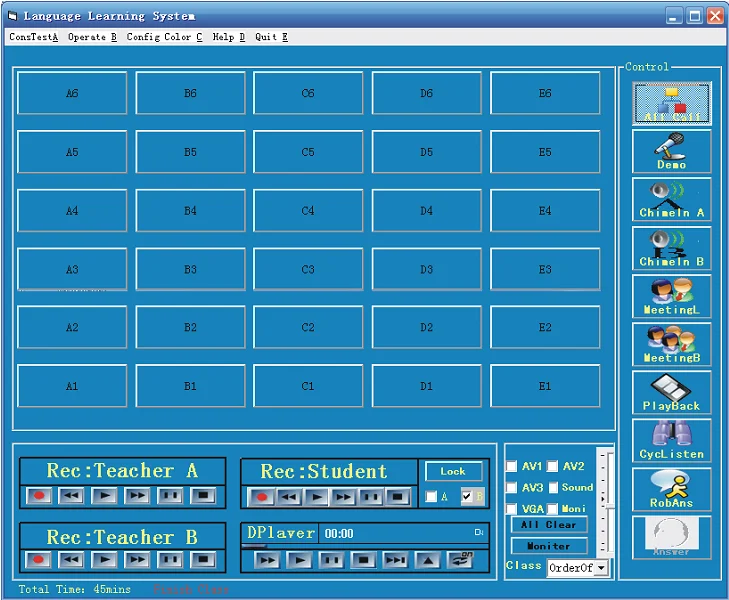 software interface for analog lab