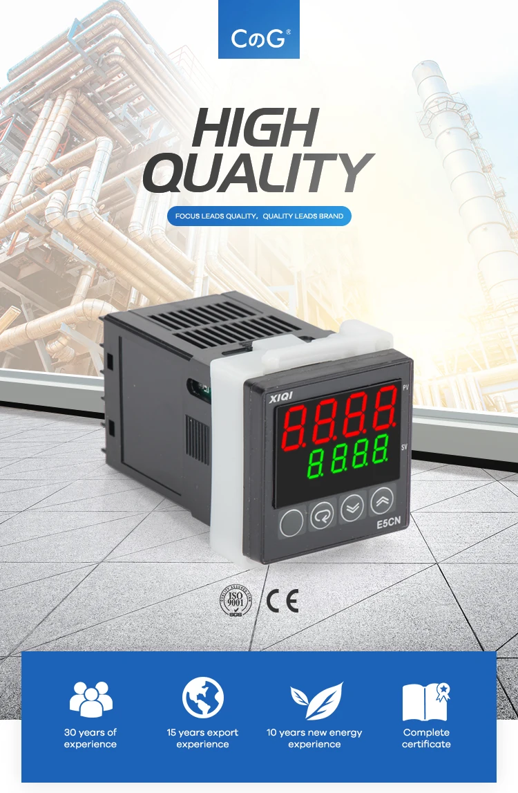 Cg E5cn 48*48mm Dual Input K Type J Pt100 24vdc 110v 220v Ac Lcd Screen