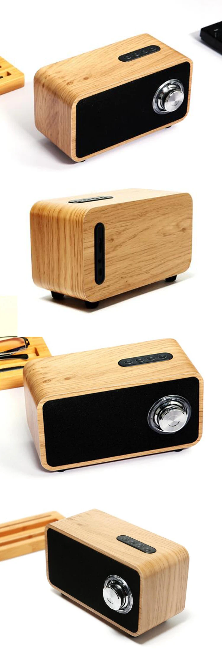 Wholesale Price Wood Bt Speakers With Super Bass And Subwoofer Enhanced