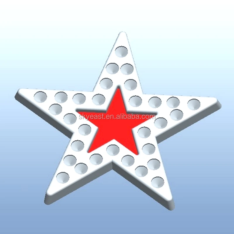 
Promotional Shiny Gold Star Shape Rhinestones Badge with Butterfly Clasp 