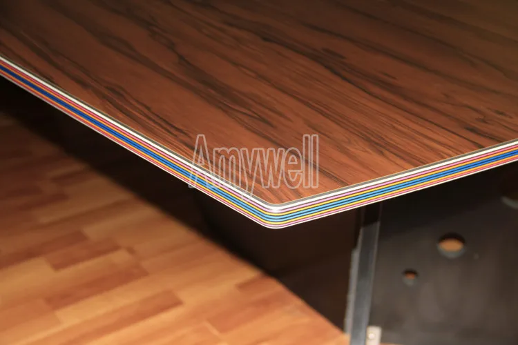 Amywell Low Price Wearproof Formica 12mm Wooden Grain Hpl Heat