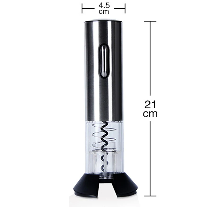 Rechargeable electric stainless steel material wine bottle opener