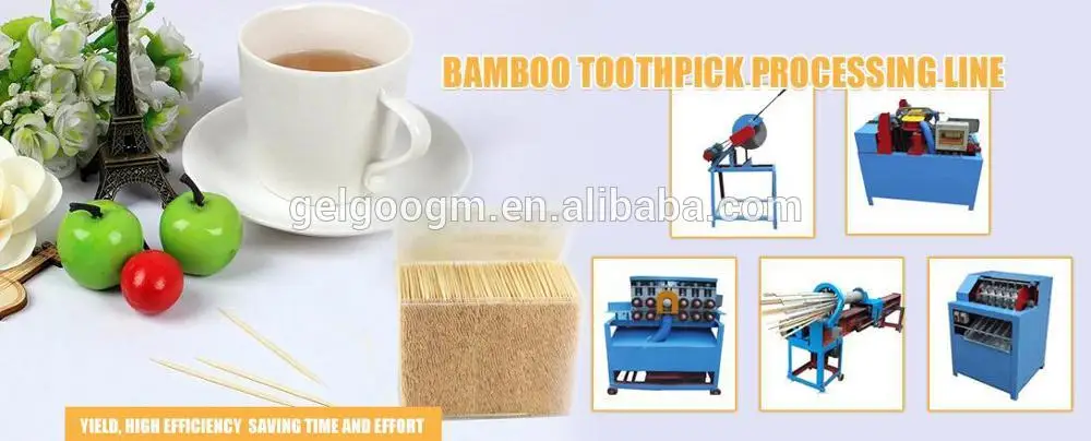 Factory Surpply Tooth Picker Processing Production Line Tooth Stick Manufacturing Maker Bamboo Toothpick Making Machine Price