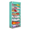 PN fashion furniture living room folding shoe rack shoe storage stainless steel easy assemble metal shoe rack