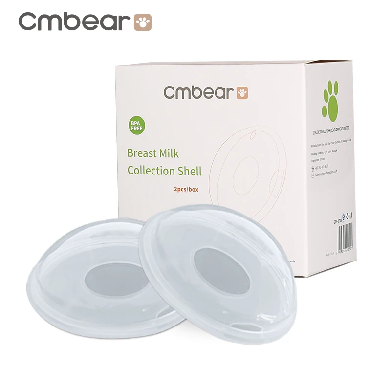 

Cmbear factory directly sell soft silicone breast shell breast milk collection saver for nursing moms