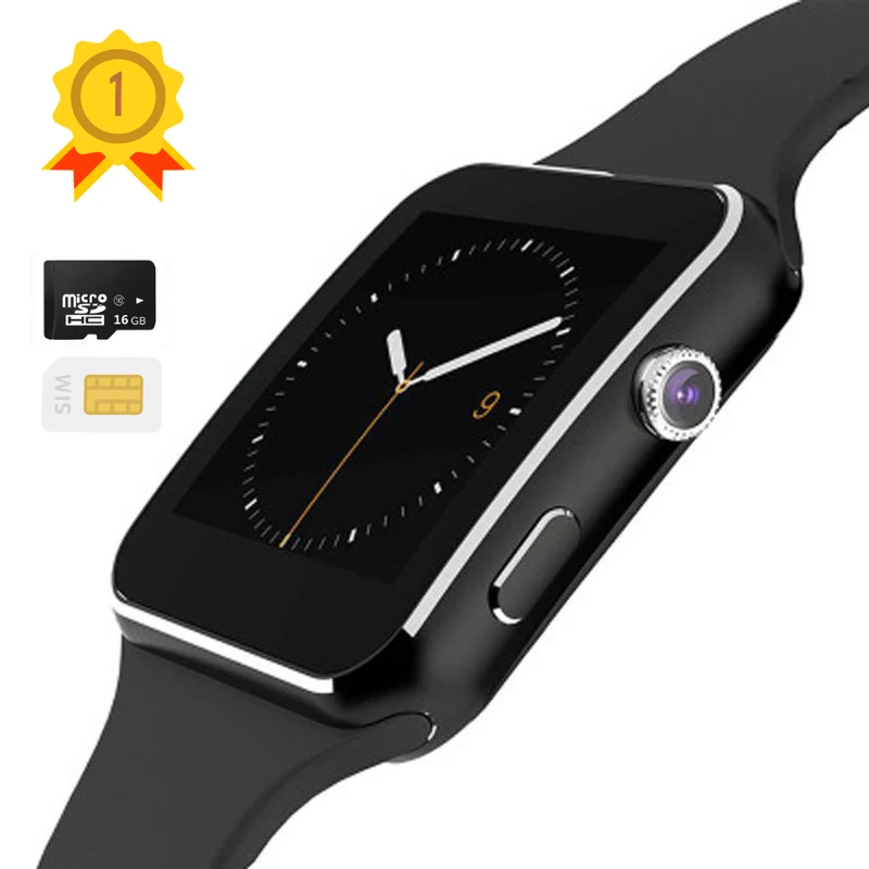 

New Arrival X6 Smart Watch with Camera Touch Screen Support SIM TF Card Bluetooth Smartwatch for iPhone Xiaomi Android Phone