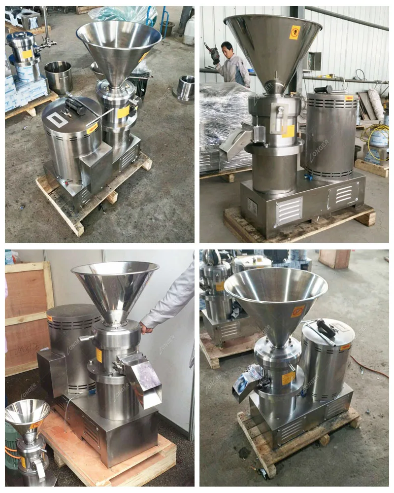 Commercial Kenya Sesame Tahini Paste Colloid Mill Peanut Butter Making