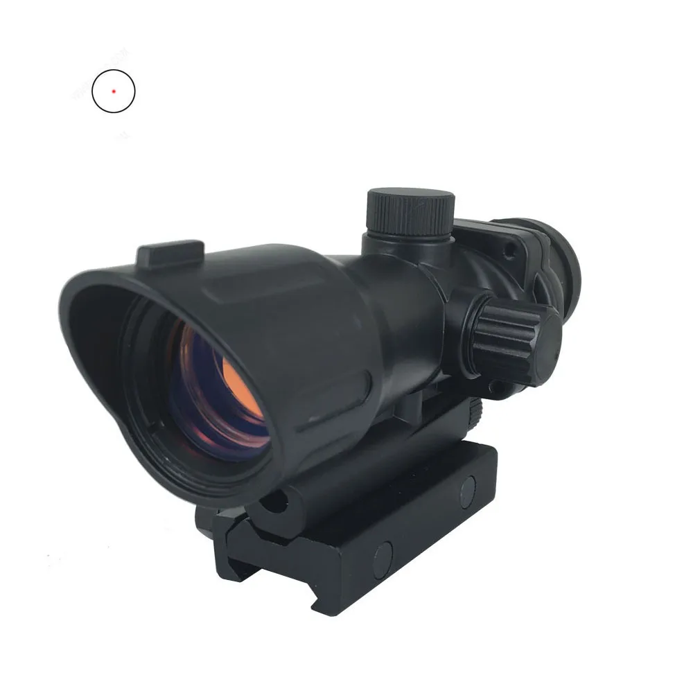 

1x32 ACOG red dot sight hunting scope for airsof gun, Black