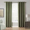 American Style Faux-silk Fabric Smooth Texture Decorative Room Blackout Window Curtain Drape Panels For Living Room Window