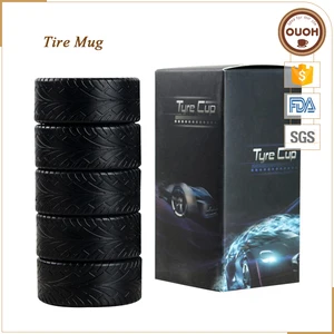 Image of Patented and LFGB FDA Certificated Funny Tyre Shaped Coffee Mug