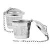 Stainless steel bulk tea infuser with drip tray , Tea strainer, Tea steeper