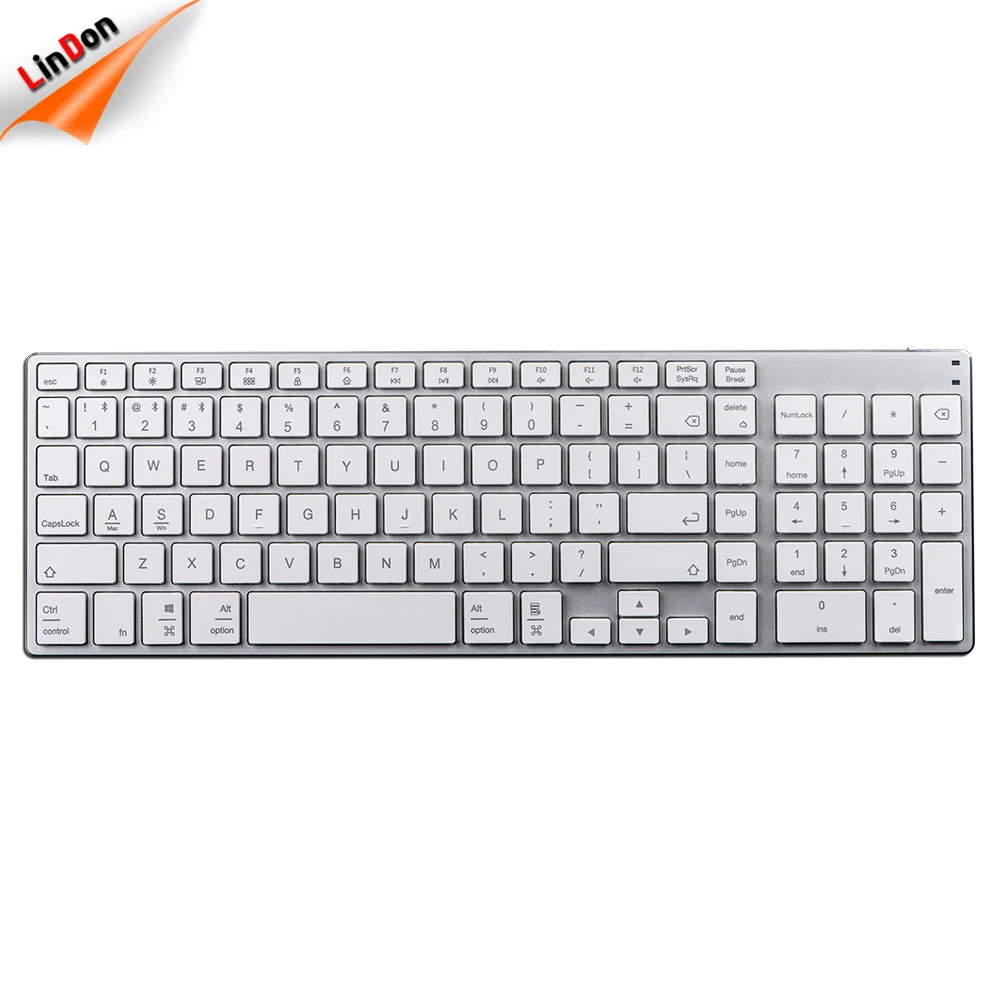 

Hot Selling for Apple iMac Aluminum Bluetooth Keyboard Slim Wireless Keyboard BK3001, Black/white