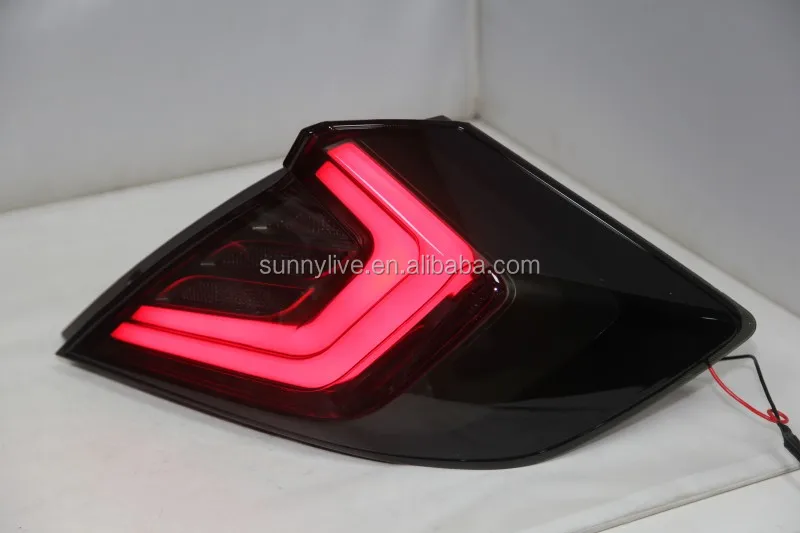 For HONDA Civic 10 gernareation LED Tail Light Year Smoke Black