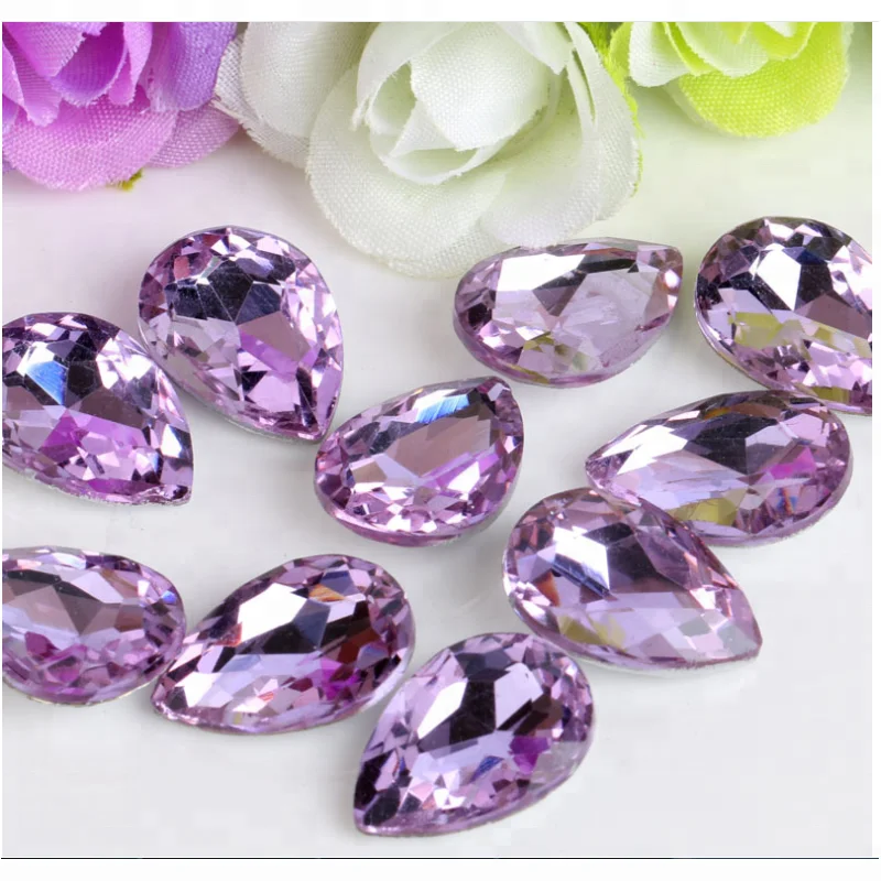 
Crystal garment beads drop shape and loosen beads for shoes and accessories 