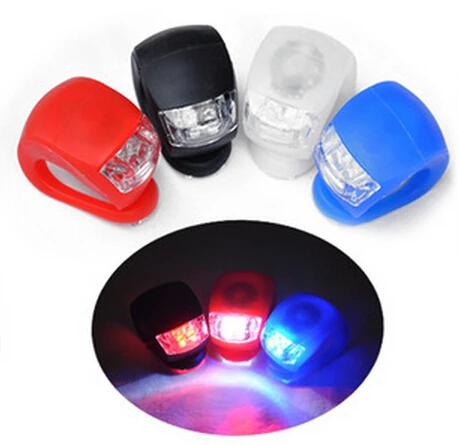 

2021 hot sell Colorful Silicone Bicycle Accessories LED Bike Tail Light Bicycle Light Silicone Lightbicycle helmets with lights