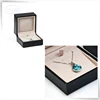 Wholesale velvet lining PU wood jewelry gift box jewellery storage box for jewelry packaging