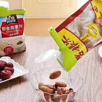 

New Seal Pour Food Storage Bag Clip Snack Sealing Clip Keeping Fresh Sealer Clamp Plastic Helper Food Saver Travel Kitchen Tools