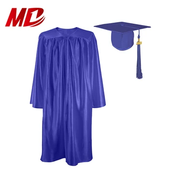 Royal Blue Shiny Graduation Cap Gown Sets - Buy Graduation Sets,Royal ...