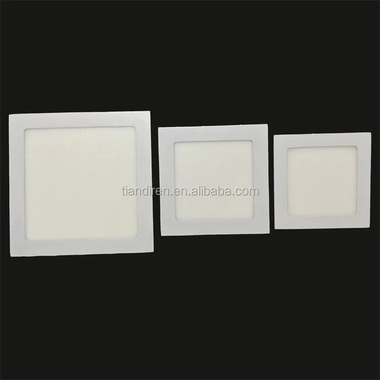 2835 SMD 6W 120x120mm square Shape-White housing color led slim panel light office residential ceiling down lighting AC85-265V