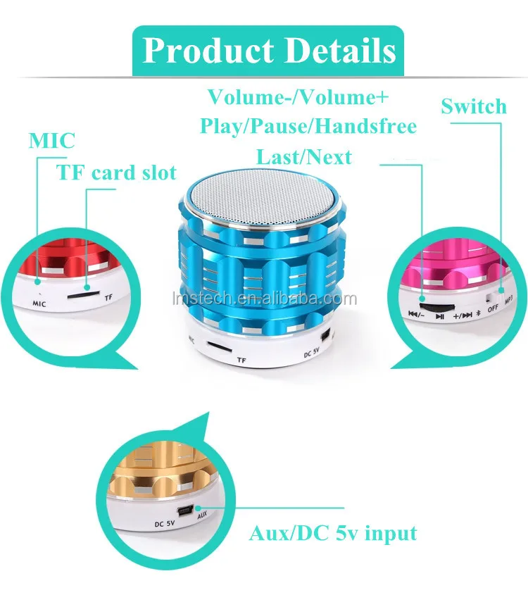 Bluetooth car speaker S28 portable speaker with sd card slot support handsfree function - ANKUX.COM