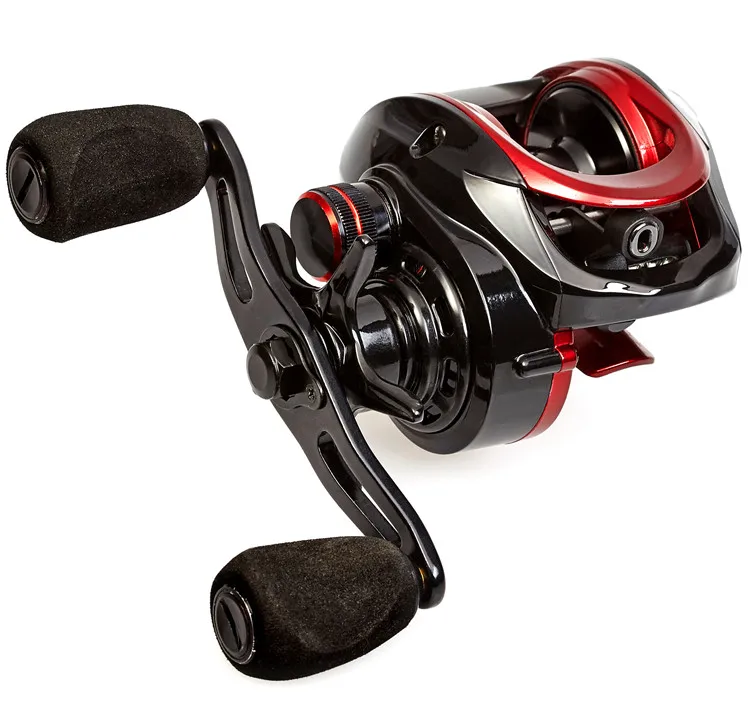 

Trade assurance fishing baitcast reel, Black & red