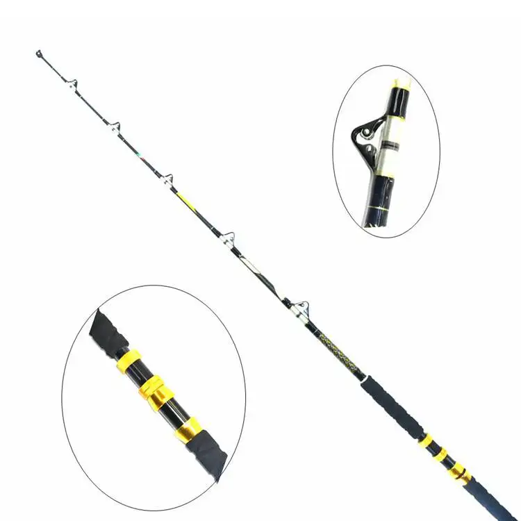 Gk08202 Carbon Fiber Tuna Marlin Tenkara Sea Saltwater 1.65m 1.80m 30lbs Big Game Boat Trolling