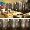 beautiful mist mysterious forest animals print 3D PVC wall