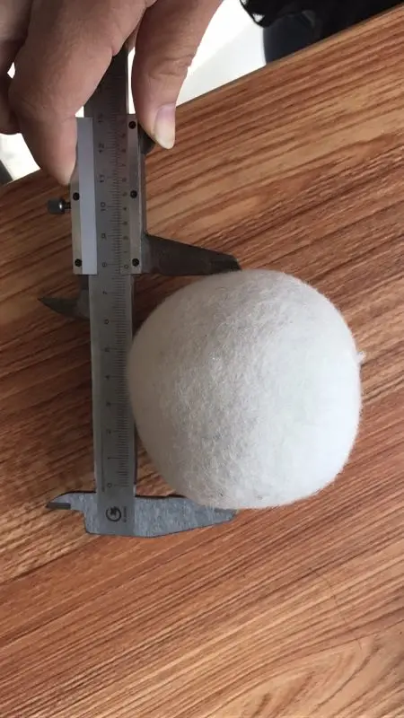 
handmade 6 pack laundry organic 100% New Zealand wool dryer balls with cotton bag 